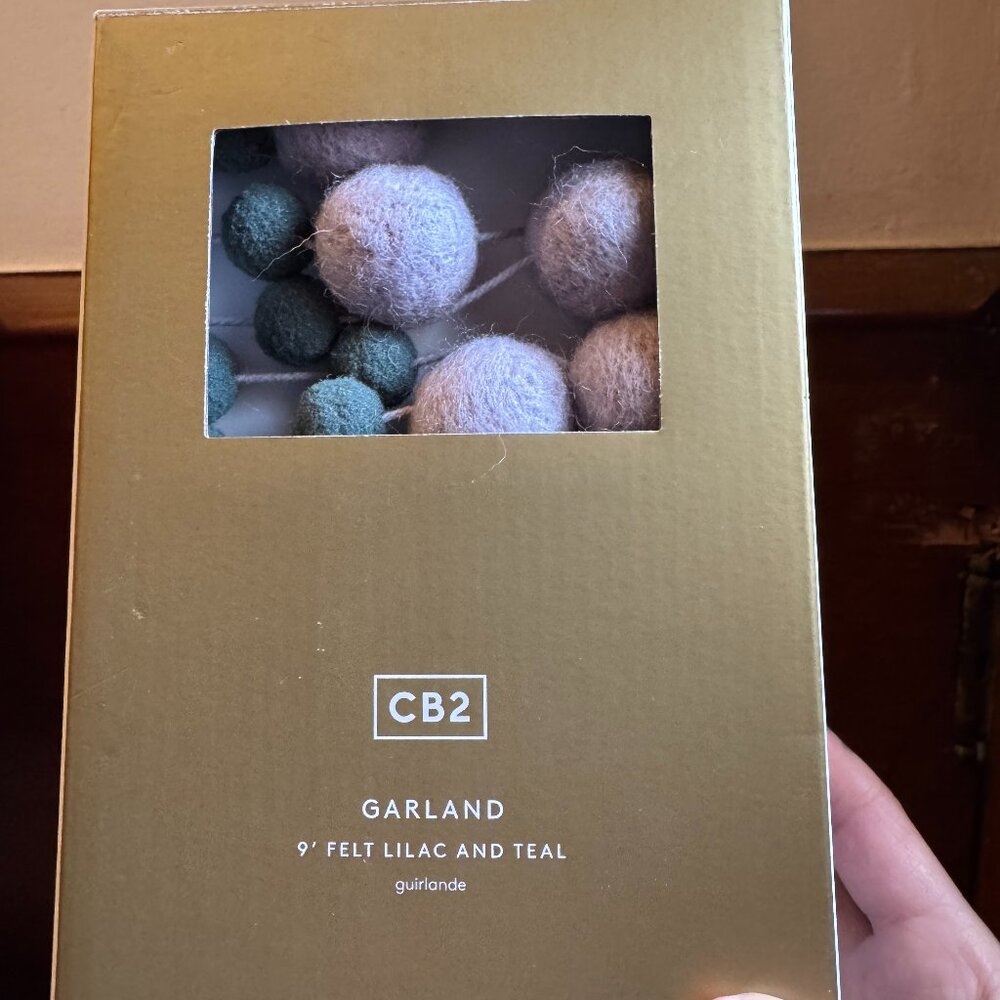 SET: Scandi felt Christmas pom garlands